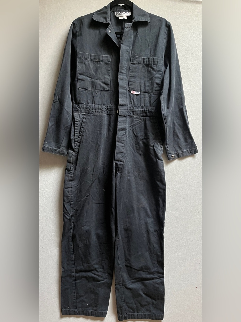 Dakota Heavy Duty Work Coverall Jumpsuit Black Size Small 36